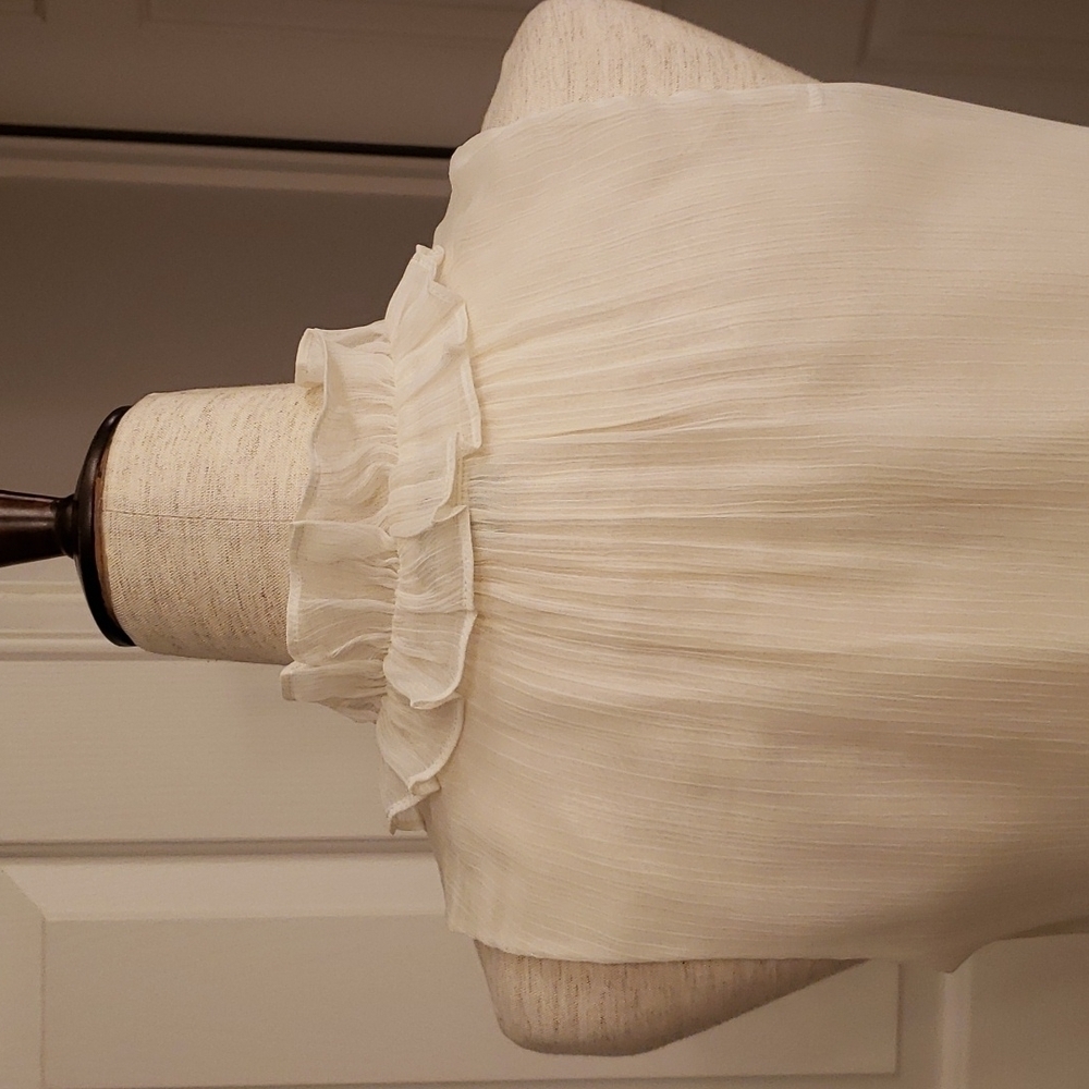 J. Crew Ruffle Collar Cream Cami - Picture 10 of 16